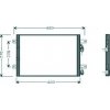Condensatore per SEAT ALHAMBRA dal 1996 al 2000