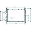 Radiatore acqua per ALFA ROMEO 155 dal 1992 al 1998