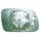 Piastra specchio retrovisore termica 01-03-09-04 per PEUGEOT 407 dal 2004 al 2010 lato destro passeggero