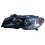 Proiettore fan bianco parabola nera per BMW 3 E46 dal 2003 al 2006 lato destro passeggero