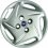 Coppa ruota diametro 13 mod. brush logo blu per FIAT SEICENTO dal 1998 al 2010