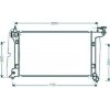 Radiatore acqua per TOYOTA COROLLA dal 2001 al 2008