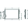 Condensatore per RENAULT CLIO dal 2009 al 2012