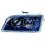 Proiettore nero 08-00-12-02 per VOLVO S40 dal 2000 al 2004 lato destro passeggero