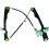 Meccanismo alzacristallo 3 porte per FORD FOCUS dal 1998 al 2001 lato sinistro guidatore