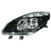 Proiettore nero per RENAULT SCENIC dal 2009 al 2012 lato sinistro guidatore