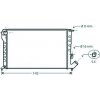 Radiatore acqua per PEUGEOT PARTNER/RANCH dal 1996 al 2002