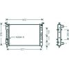 Radiatore acqua per FIAT PALIO dal 2001 al 2005