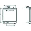 Radiatore acqua per OPEL AGILA dal 2000 al 2008