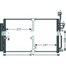 Condensatore per OPEL ANTARA dal 2006 al 2010