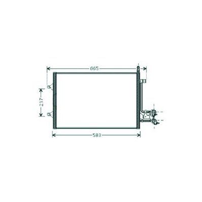 Condensatore per FORD FIESTA MK V dal 2002 al 2005 Codice OEM 1334653
