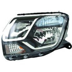 Proiettore 10-13 - 01-15 con fanale blu per DACIA DUSTER dal 2013 al 2017 lato sinistro guidatore