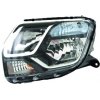 Proiettore 10-13 - 01-15 con fanale blu per DACIA DUSTER dal 2013 al 2017 lato sinistro guidatore