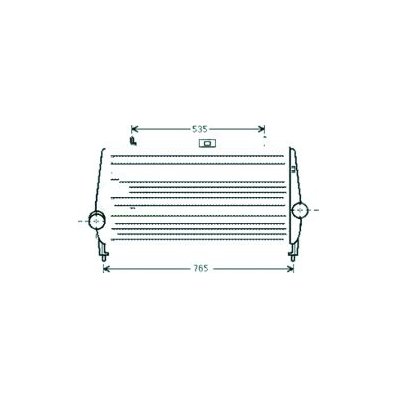 Intercooler per CITROEN C5 dal 2008 Codice OEM 0384H9