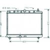Radiatore acqua per HONDA CIVIC dal 1995 al 1998
