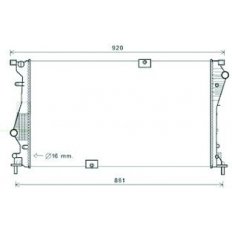 Radiatore acqua per OPEL VIVARO dal 2006 al 2014