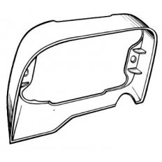 Cornice faro interna per FIAT 126 dal 1973 al 1992 lato destro passeggero