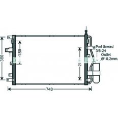 Condensatore per VOLVO XC90 dal 2006 al 2014