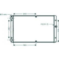 Radiatore acqua per VOLKSWAGEN TRANSPORTER T4 dal 1996 al 2003