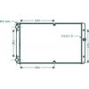 Radiatore acqua per VOLKSWAGEN TRANSPORTER T4 dal 1996 al 2003