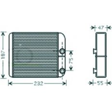 Scambiatore di calore per MITSUBISHI L200 dal 1996 al 2001