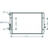 Radiatore acqua per SEAT TOLEDO dal 1998 al 2004