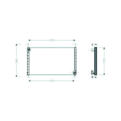 Condensatore per FIAT MAREA dal 1996 al 2002 Codice OEM 46428863