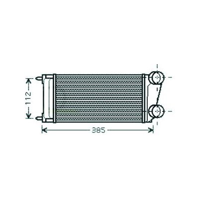 Intercooler per CITROEN C4 dal 2007 al 2013 Codice OEM 0384H5