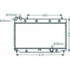 Radiatore acqua per HONDA JAZZ dal 2011 al 2015
