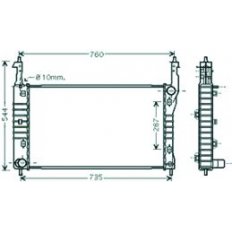 Radiatore acqua per CHEVROLET - DAEWOO CAPTIVA dal 2006 al 2011