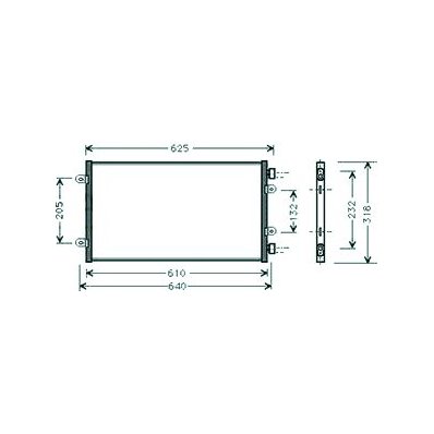 Condensatore per FIAT PUNTO dal 1999 al 2003 Codice OEM 46787687