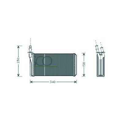 Scambiatore di calore per LANCIA K dal 1995 al 2002 Codice OEM 46721527