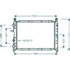 Radiatore acqua per ALFA ROMEO 155 dal 1992 al 1998