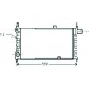 Radiatore acqua per OPEL KADETT E dal 1984 al 2000