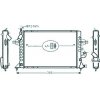 Radiatore acqua per OPEL ZAFIRA dal 1998 al 2005