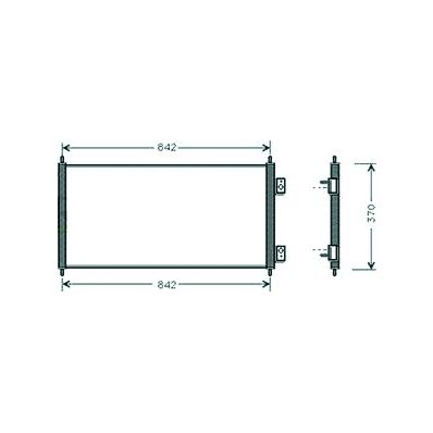 Condensatore per FORD TRANSIT dal 2000 al 2006 Codice OEM 1671707