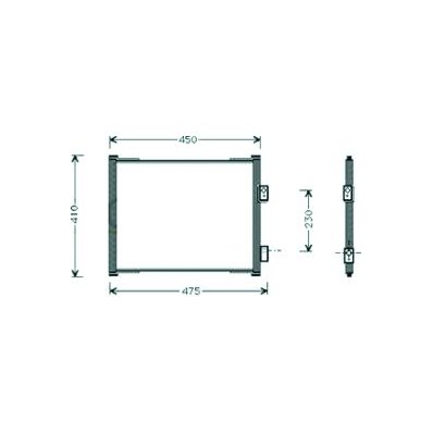 Condensatore per FORD KA dal 1996 al 2008 Codice OEM 1026928