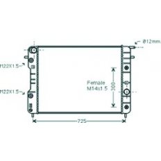 Radiatore acqua per OPEL OMEGA B dal 1999 al 2003