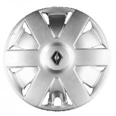 Coppa ruota diametro 14 logo cromato per RENAULT LAGUNA dal 2001 al 2005