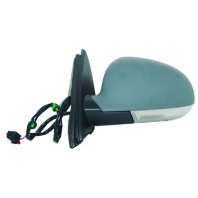 Retrovisore elettrico verniciabile per VOLKSWAGEN GOLF  VI VARIANT dal 2009 al 2013 lato destro passeggero Codice OEM 7M3857522E