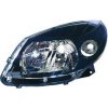 Proiettore nero per DACIA SANDERO dal 2007 al 2012 lato sinistro guidatore