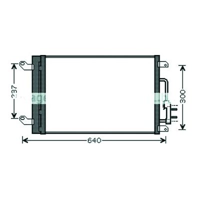 Condensatore per LANCIA LYBRA dal 1999 al 2005 Codice OEM 51708843