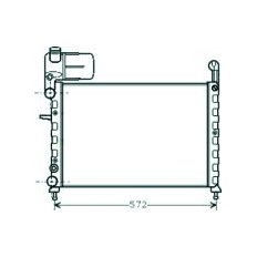 Radiatore acqua per FIAT TEMPRA dal 1989 al 1996