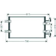 Condensatore per OPEL VIVARO dal 2006 al 2014