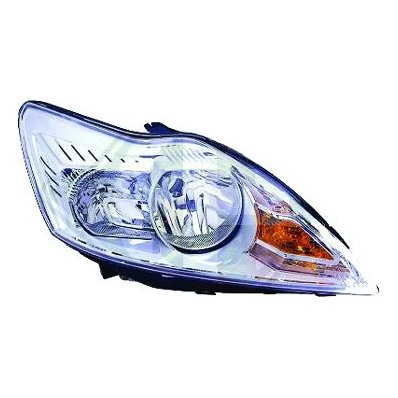 Proiettore cromato per FORD FOCUS dal 2008 al 2011 lato destro passeggero Codice OEM 1521191