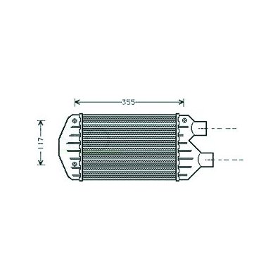 Intercooler per FIAT MAREA dal 1996 al 2002 Codice OEM 46440215