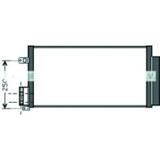 Condensatore per FIAT PUNTO dal 2009 al 2012