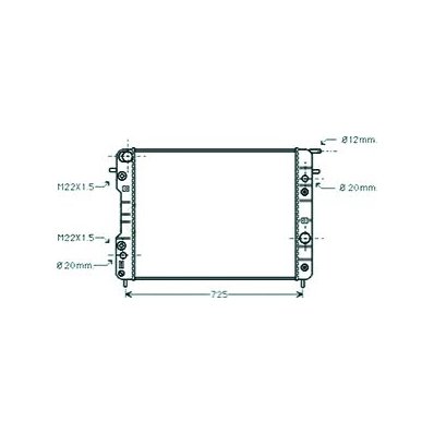 Radiatore acqua per OPEL OMEGA B dal 1999 al 2003 Codice OEM 6302006
