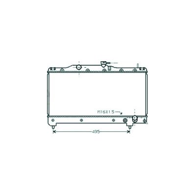 Radiatore acqua per TOYOTA CARINA E dal 1992 al 1997 Codice OEM 1640003090