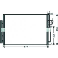 Condensatore per OPEL ANTARA dal 2006 al 2010